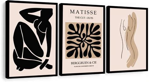 Quadros Decorativos Moderno Matisse Abstrato Sala Quarto Hall Br