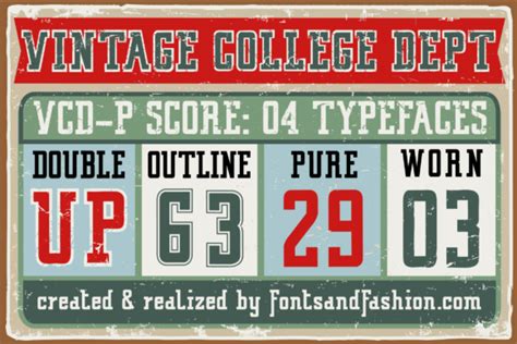 Vintage College Font By Fontsandfashion · Creative Fabrica