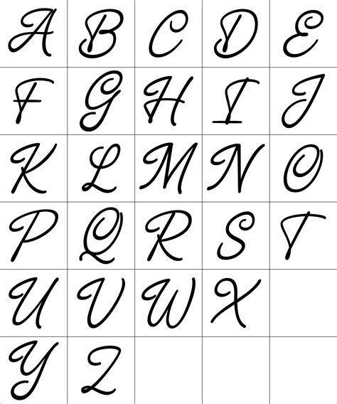 Fancy Calligraphy Alphabet 8 Free Pdf Printables Printablee