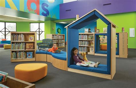 Kenosha Public Library Portfolio Kids Library School Library Design