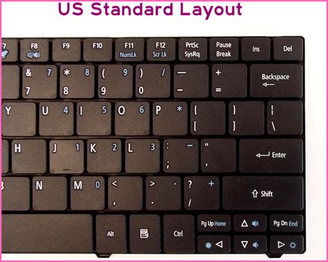 Laptop Us Layout Keyboard For Acer Aspire One Ao751h Ao752h Ao753