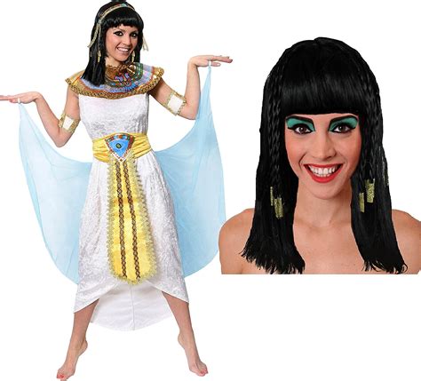 kÖnigin des nil Ägypten pharaonin kostÜm mit perÜcke kleopatra verkleidung erhaltbar in 5