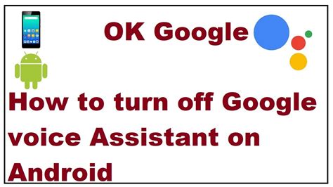 How To Turn Off Google Voice Assistant On Android YouTube