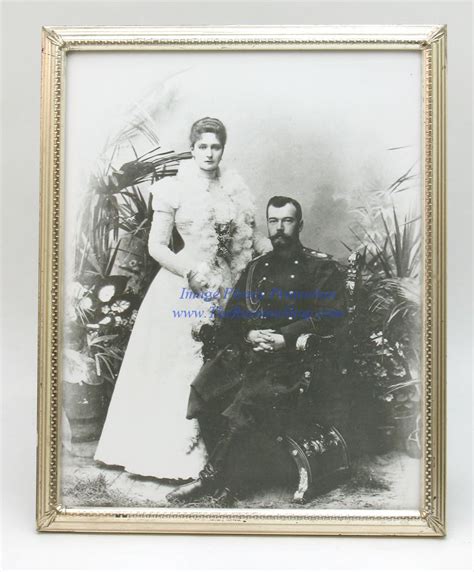 Official Wedding Day Portrait Of Alexandra And Tsar Nicholas Russian