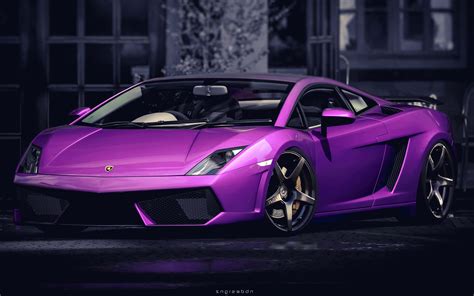 Lamborghini Gallardo Purple Hd Cars 4k Wallpapers Images