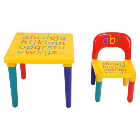 How to choose the right toddler table and chair set for your child. Alphabet Table and Chair | Kids table and chairs, Toddler ...