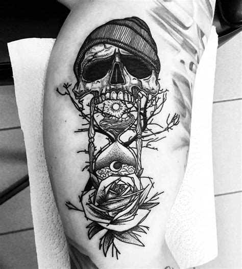 hourglass skull tattoo best tattoo ideas gallery tatuajes de arte corporal tatuaje de