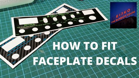 How To Fit Faceplate Decals Youtube