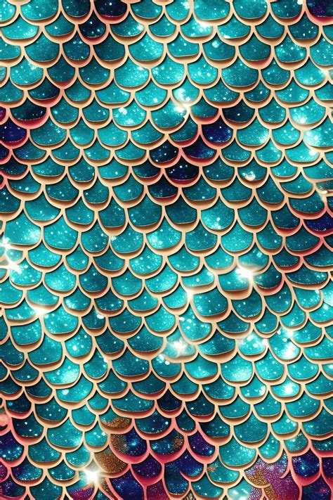 Mermaid Scales Wallpaper · Creative Fabrica