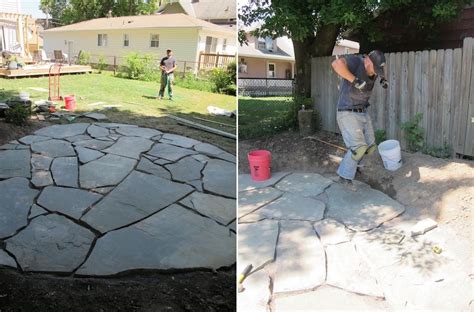 This video shows you how to build a paver patio.building a paver patio, natural stone patio or walkway. How To Set Up A Flagstone Patio Design