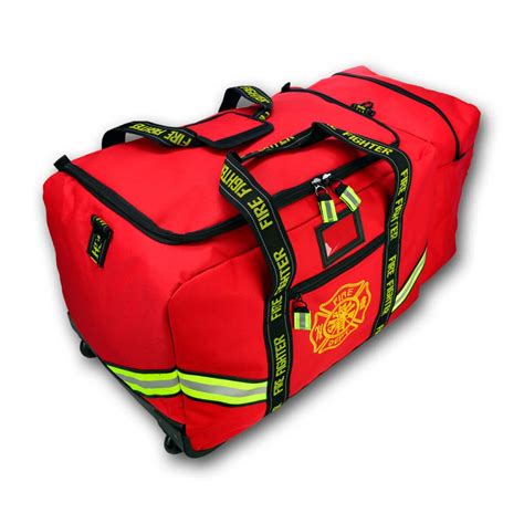 Value Rolling Firefighter Turnout Gear Bag With Helmet Compartment