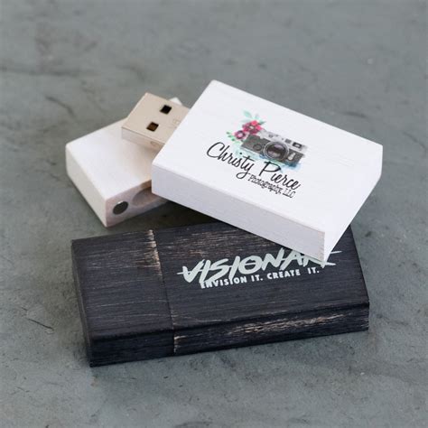Vintage Wood Flash Drive Type A Photoflashdrive