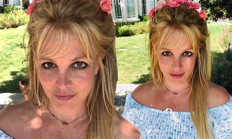 Britney Spears Shares Another Image Of Herself In A Floral Crown From Her Infamous Backyard
