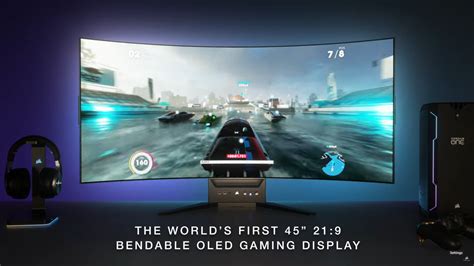 Corsair Unveils Revolutionary 45 Inch Bendable Oled Gaming Monitor With