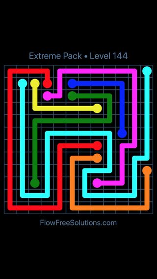 Flow Free Extreme Pack Level 24 Puzzle Solution And Answer Flow Free
