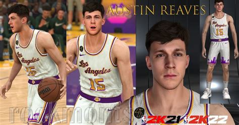 Nba 2k22 Austin Reaves Cyberface And Body Model By Emnashow