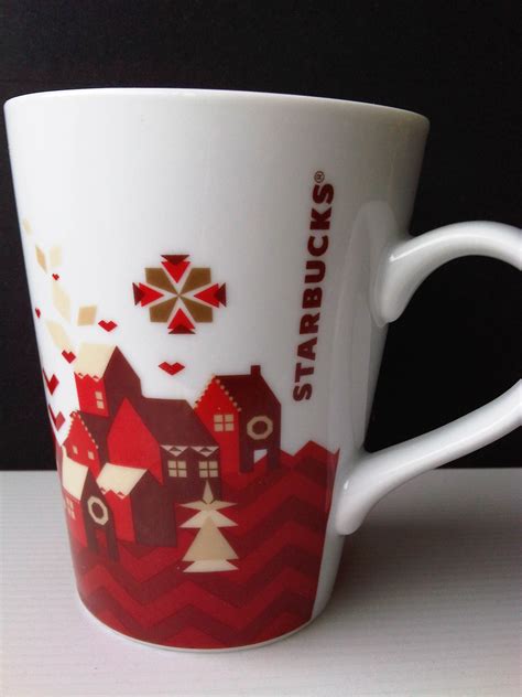 Starbucks Christmas Winter Village Coffee Mug Cup 11oz Planet Thrifto