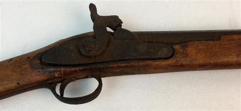 Lot Antique Early 1800s Black Powder Flintlock Muzzleloader Rifle W