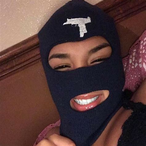 Smoking Gangster Baddie S ~ Pin On Ski Mask Female Facerisace