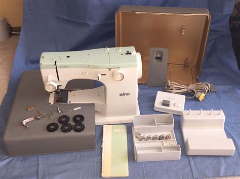 Vintage Elna Automatic 41 Portable Sewing Machine Star Series Wmetal