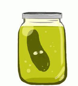 Three glass jars with cucumbers, tomatoes and peppers. Pickle Jar GIFs | Tenor