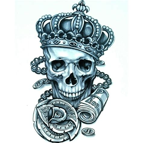 Skull With Crown Drawing At Getdrawings Free Download