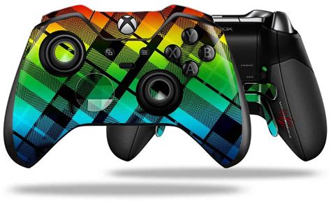 Xbox One Elite Wireless Controller Skins Rainbow Plaid Uskins
