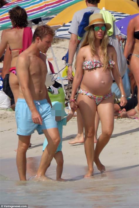 Nico Rosberg Steps Out With Pregnant Wife Vivian In Spain Daily Mail Online