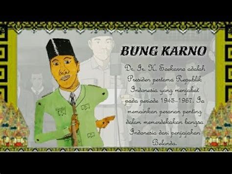 Wayang Kertas Mainan Seri Tokoh Pahlawan Nasional Bung Karno Youtube