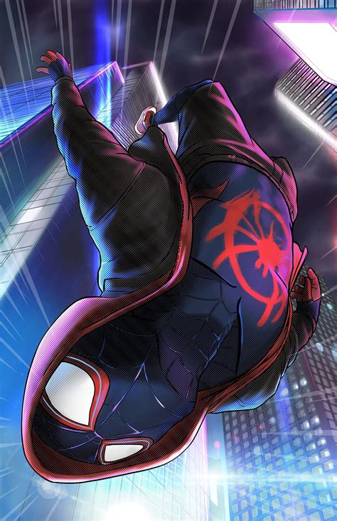 Miles Morales Itsv Marvel Spiderman Art Spiderman Comic Art Miles