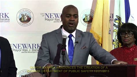 Mayor Baraka Announces The Creation Of A Newark Department Of Public