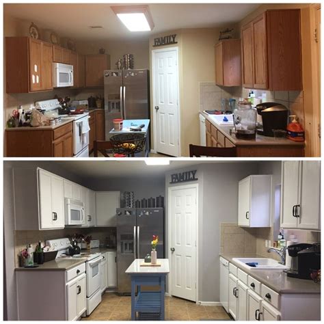 Before And After Of Painted Cabinets Painting Cabinets Cabinet