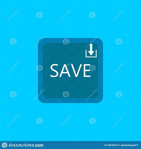 Save Button Icon Logo Design Stock Vector Illustration Of Save