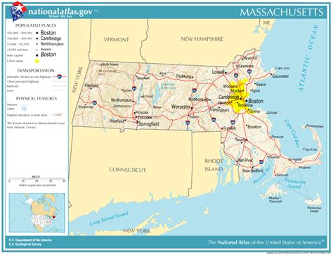 United States Geography For Kids Massachusetts