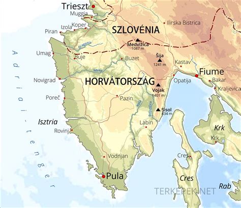 Magyarország megyéi, térképek magyarország megyéiről, régióiról. Horvátország Domborzati Térkép | groomania