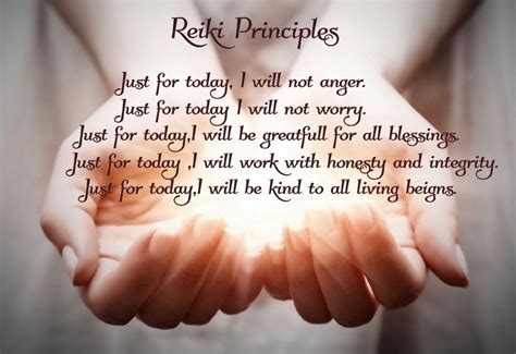 Reiki Princibles Just For Today I Will Not Anger Just For Today I Will
