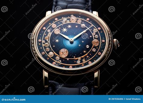 Unique Space Clock Incorporating Cosmic Elements and Celestial Motifs