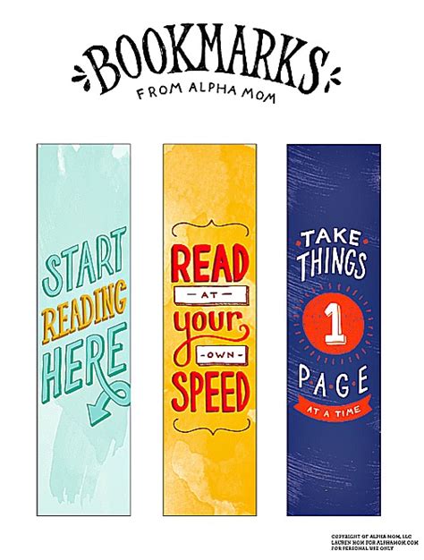 Free Printable Bookmarks Hand Drawn Goodness Lesson Plans