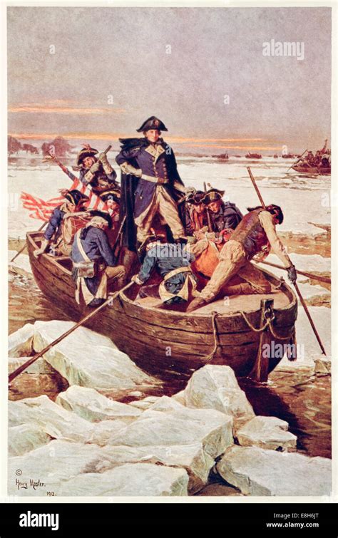 El General George Washington Cruzando El Río Delaware El 25 De