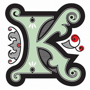 K Cool Lettering Alphabet Illustration Illustrated Letters