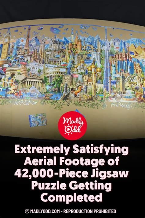 Pin Extremely Satisfying Aerial Footage Of 42000 Piece Jigsaw Puzzle