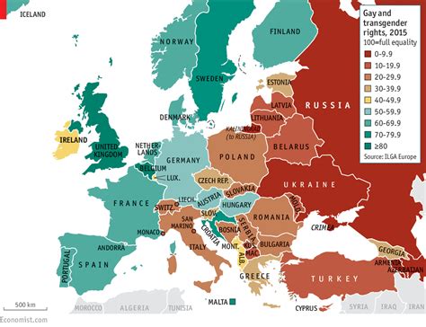 Imagen Del Día Mapa Europeo De La Calidad De Los Derechos De Los Gays Y Transexuales En 2015