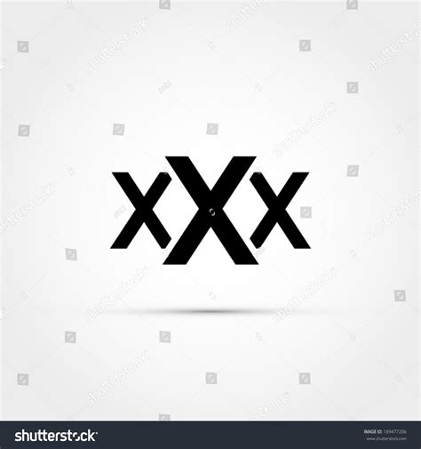 Xxx Icon เวกเตอร์สต็อก ปลอดค่าลิขสิทธิ์ 189477206 Shutterstock