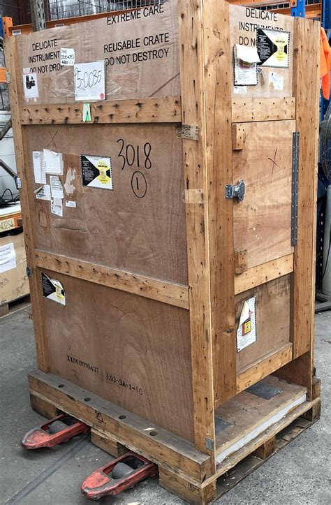 Rectangular Wooden Shipping Crate Lot 1128929 Allbids