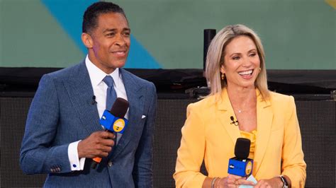 Good Morning America Hosts Amy Robach Tj Holmes Alleged Affair News