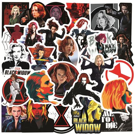 Black Widow Sticker Pack Culture Of Gaming