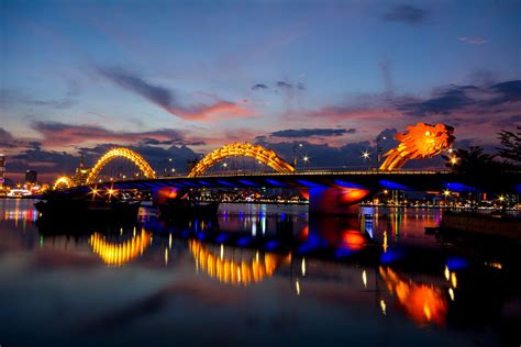 The Dragon Bridge Da Nang Vietnam Bridges City Danang Vietnam