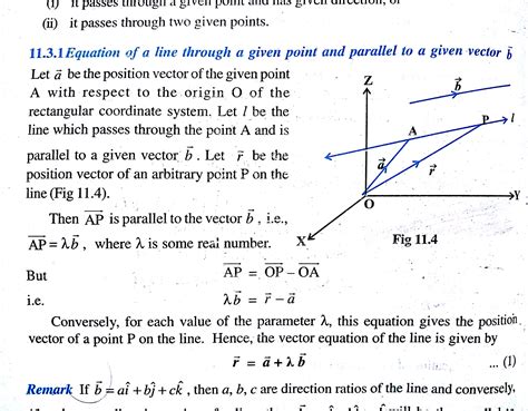Solved What Is Vector Equation Of Line 9to5science