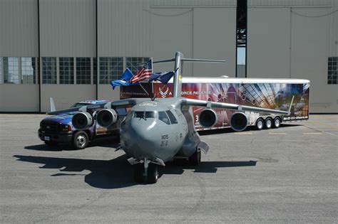 315th Airlift Wings C 17 Replica Displayed At 2011 Military Bowl Air