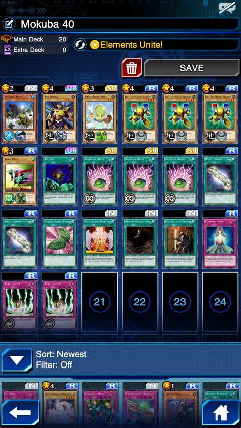 Deck Mokuba Level 40 Farm 8k With 700 Glossy Points Elements Unite